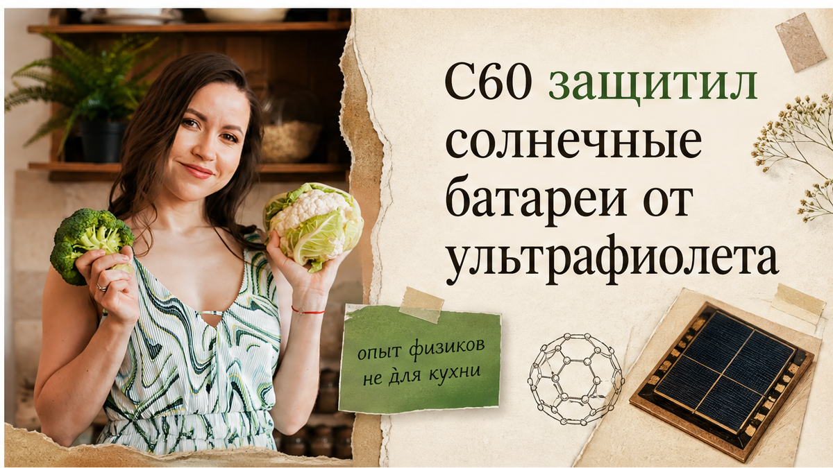 Иллюстрация: как C60-azo защищает перовскитные солнечные ячейки от ультрафиолета