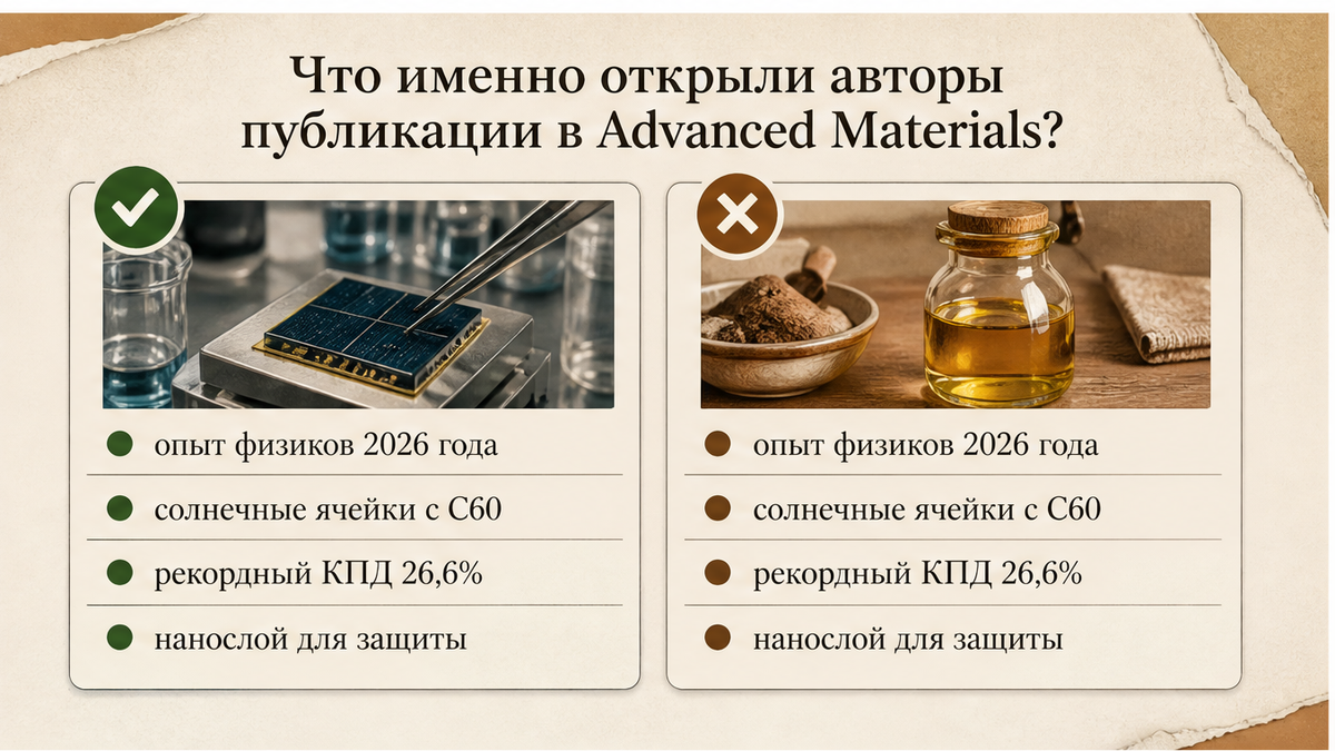 Сравнение открытия физиков: нанослой C60-azo для ячеек и бытовое масло с фуллереном