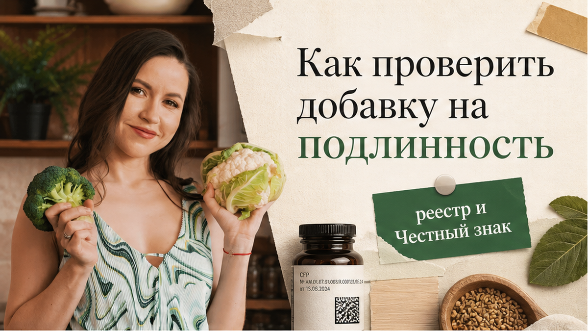 Иллюстрация: как проверить БАД с фуллереном C60 по реестру и «Честному знаку»