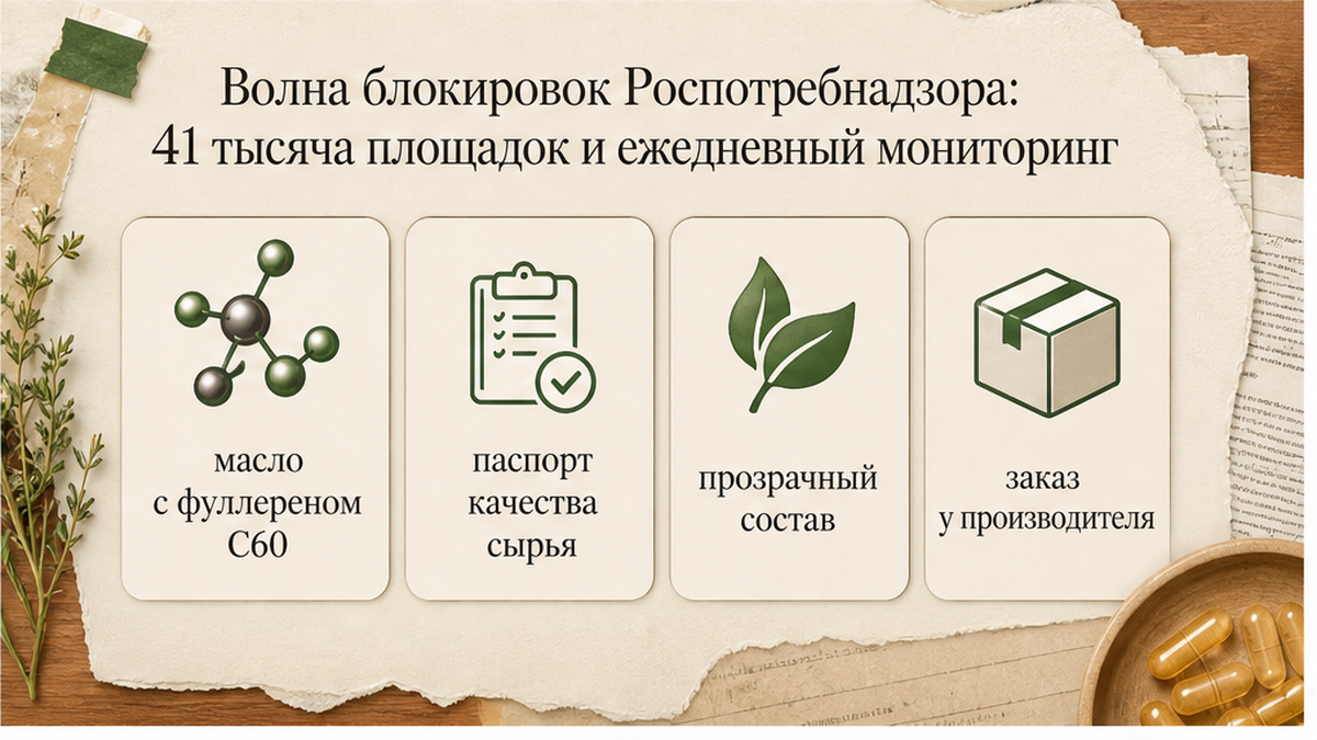 Карточка фактов: масштаб блокировок Роспотребнадзора и ежедневный мониторинг площадок