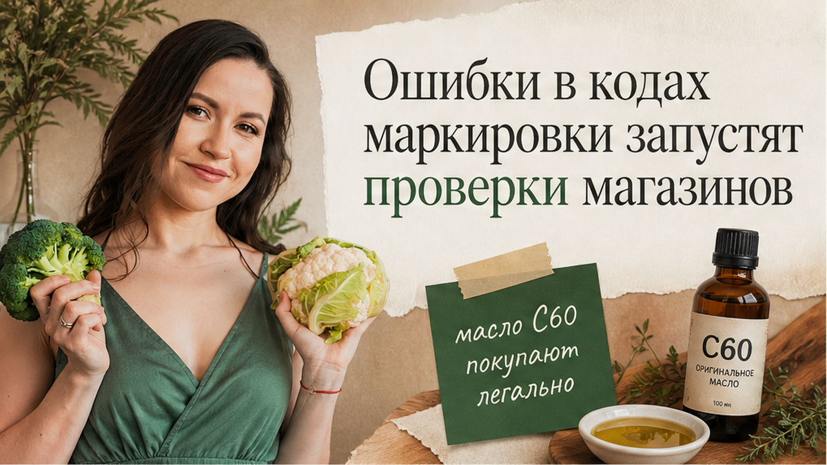 Иллюстрация: как ошибки в кодах маркировки БАД с 13 октября запускают проверки магазинов