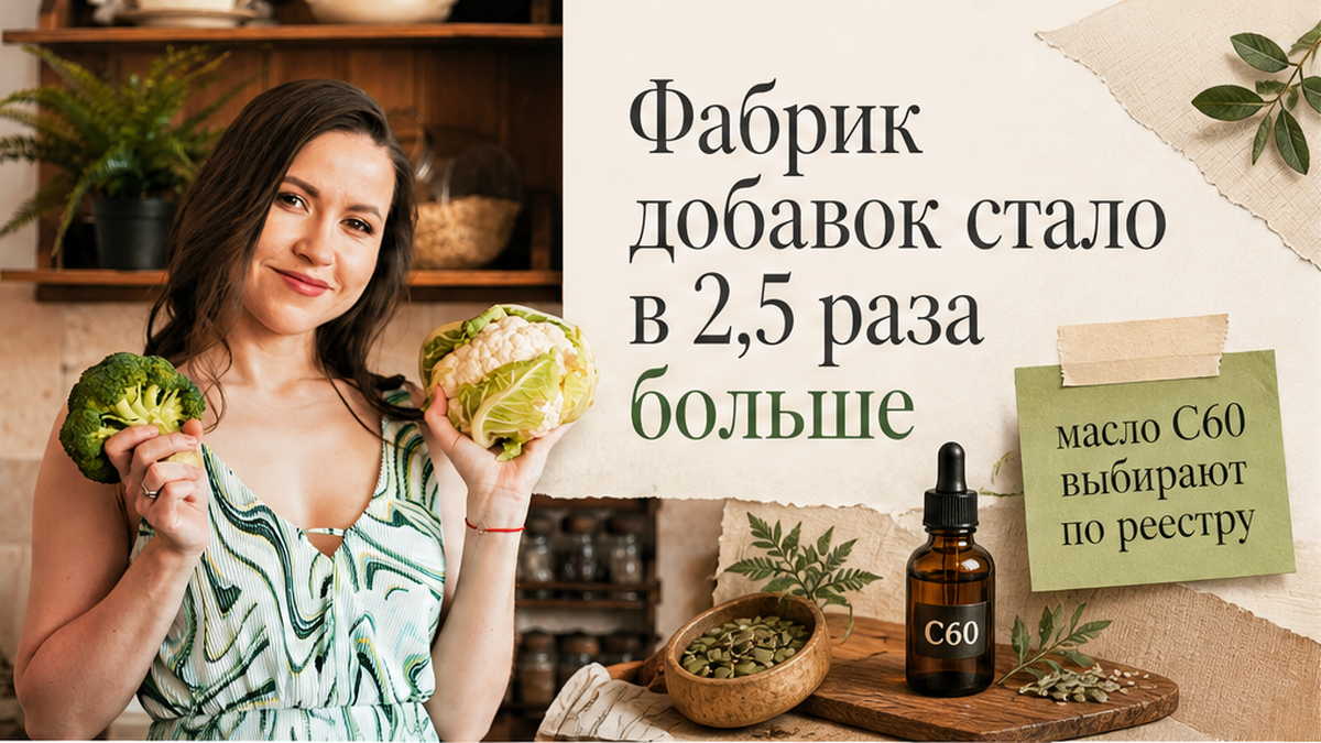 Иллюстрация: легальных производителей БАД стало в 2,5 раза больше — проверка масла C60 по реестру