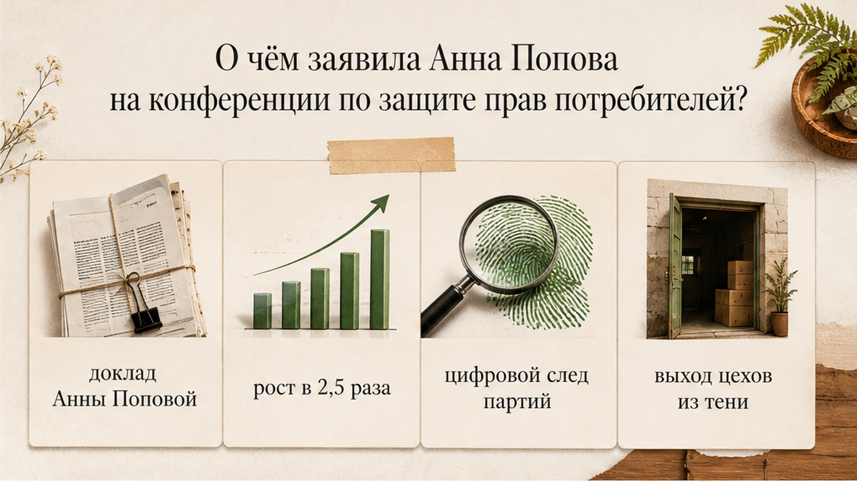 Карточка: что Анна Попова сказала о росте легальных производств БАД